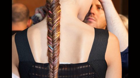تسريحة السنبلة الفرنسية الملونة 2016