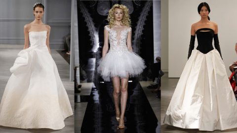 موضة فساتين زفاف ربيع 2014