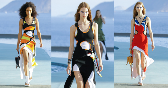 فساتين رياضية جريئة من لويس فيتون ريزوت 2017