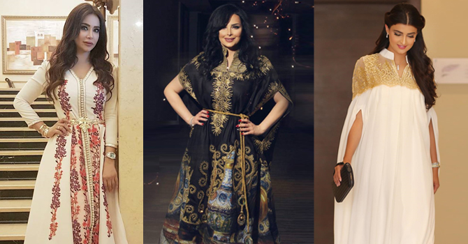 نجمات العرب اخترن القفطان في أولى أيام رمضان