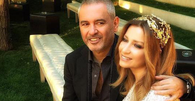 صور المصمم إيلى صعب وزوجته في حفل عيد زواجهم الـ 25