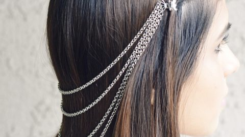 إكسسوار شعر على هيئة سلاسل بأحجام متفاوتة رمضان 2015