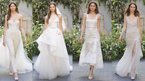 عروس مونيك لولييه ربيع 2017 بأناقة الحديقة الرومانسية