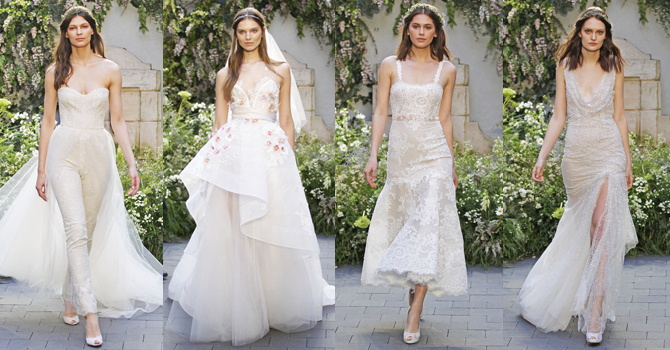 عروس مونيك لولييه ربيع 2017 بأناقة الحديقة الرومانسية