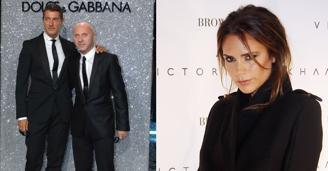 دولتشي أند غابانا تشن الحرب على أزياء فيكتوريا بيكهام