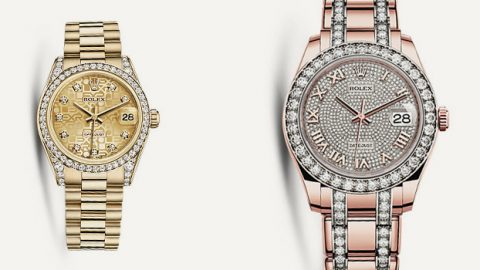 ساعات رولكس الذهبية 2016 تضئ إطلالة المرأة السمراء