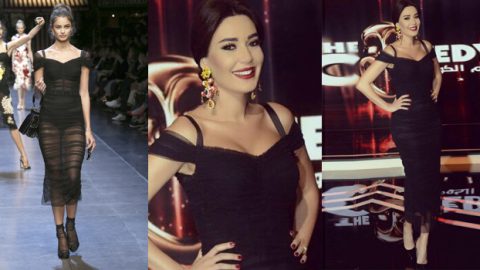سيرين عبد النور تتحول لعارضة أزياء دولتشي أند غابانا