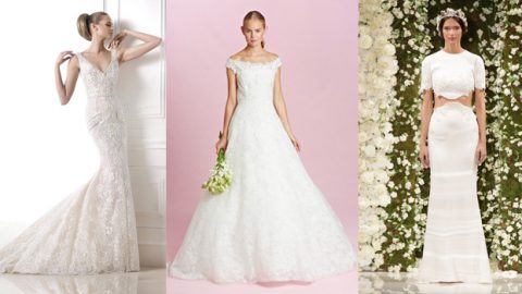 اكتشفي أجمل فساتين زفاف خريف 2015