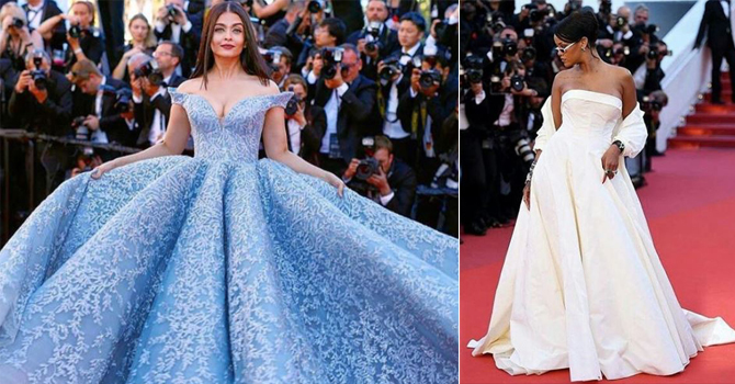 آيشواريا راي تخطف الأنظار من ريهانا في اليوم الثالث من مهرجان كان