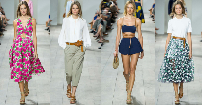 تشكيلة مايكل كورس ربيع 2015 بخطوط عملية ناعمة