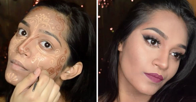 بالفيديو: الحناء أحدث صرعات كونتور الوجه
