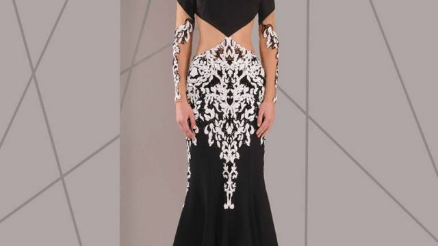 فستان مونوكروم من أنطونيوس كوتور ربيع 2016