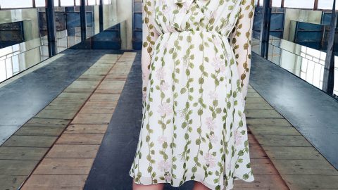 فستان أبيض شيفون من Giambattista Valli كروز 2017