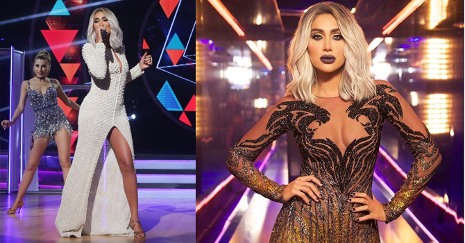 3 إطلالات جريئة لمايا دياب من برنامج الرقص مع النجوم