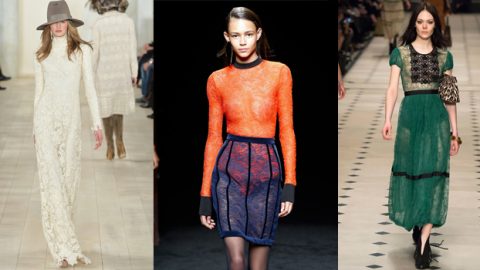 صيحة الدانتيل الملون لعاشقات الموضة الجريئة