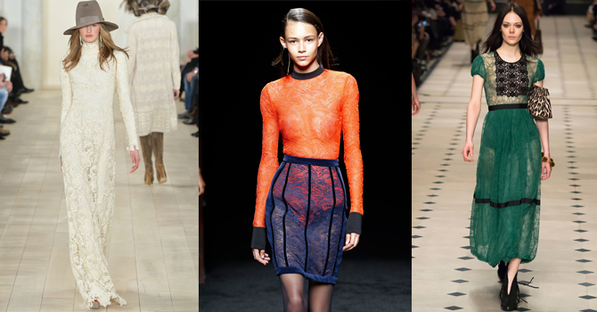 صيحة الدانتيل الملون لعاشقات الموضة الجريئة