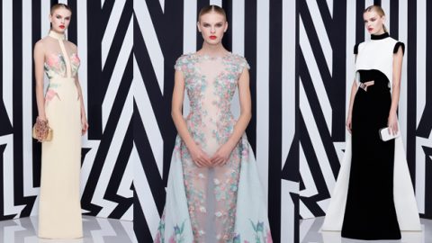 فساتين سعيد قبيسي ربيع 2016 تملؤها الزهور الراقية