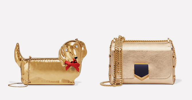 حقائب 2016 ببريق الذهب الوردي والأصفر