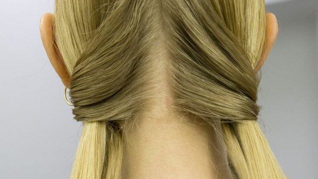تسريحة ذيل الحصان المزدوج ذو الربطة الملفوفة 2016
