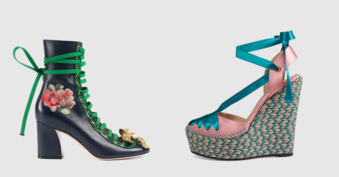 أحذية غوتشي ربيع 2016 بروح الماضي الساحر