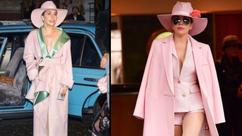 أستعيني بإطلالات الليدي غاغا الوردية لدعم مرضى سرطان الثدي