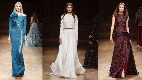 طوني ورد يستعين بالعاصفة الثلجية في مجموعة خريف وشتاء 2014 2015 (أزياء راقية)