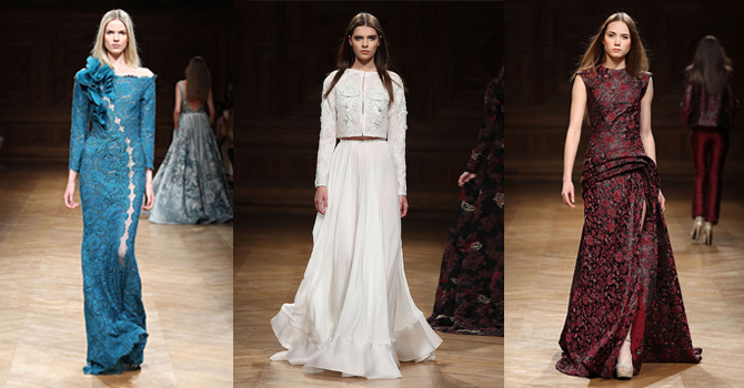 طوني ورد يستعين بالعاصفة الثلجية في مجموعة خريف وشتاء 2014 2015 (أزياء راقية)