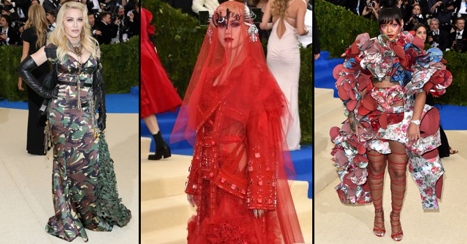 الإطلالات الغريبة تطغى على حفل Met Gala 2017