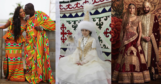 جولة رائعة مع فساتين الزفاف التقليدية حول العالم