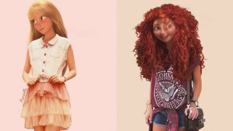 جميلات ديزني تتحول إلي فتيات عصرية