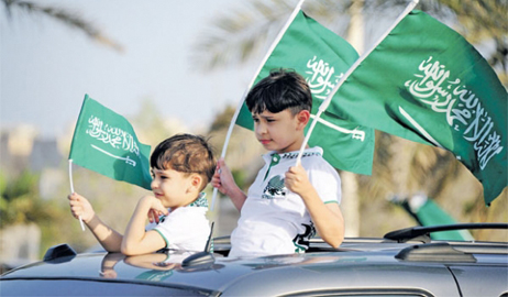 إحتفالات في أرجاء السعوديه باليوم الوطني