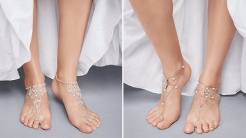 مجوهرات القدم للعروس العصرية من  Davids Bridal