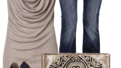 تونك مع البنطلون جيينز