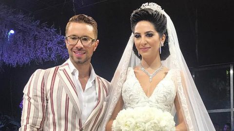 عروس رامي القاضي تختار فستان زفاف أخضر !