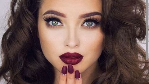 احمر شفاه احمر برغندي 2016