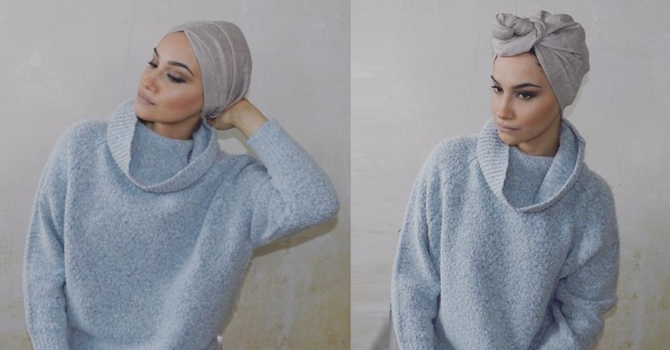 4 طرق مبتكرة لارتداء التوربان في الشتاء