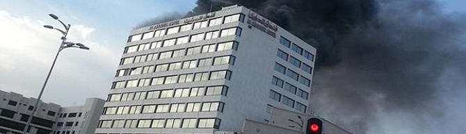 وقوع حريق بأحد فنادق المدينة المنورة