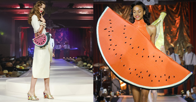 حقائب وأحذية شارلوت اوليمبيا بلمسة استوائية مرحة بأسبوع لندن للموضة ربيع 2017