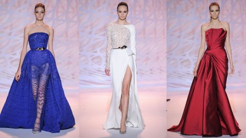 التموجات تغزو تصميمات زهير مراد خريف وشتاء 2014 2015 أزياء راقية