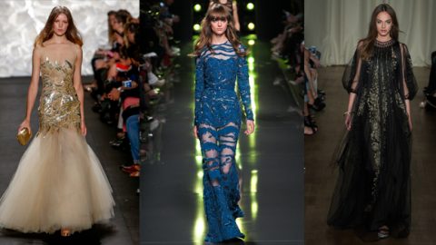 فساتين سهرة تألقت بأسابيع الموضة ربيع 2015