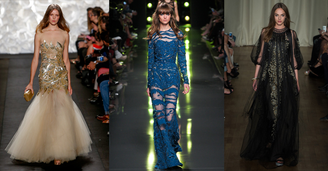 فساتين سهرة تألقت بأسابيع الموضة ربيع 2015