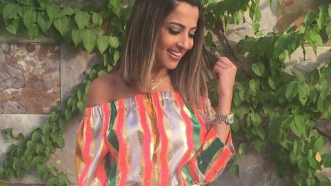 الفاشينيستا سوسن القاضي بتسريحة الجديلة مع الشعر الانسيابي