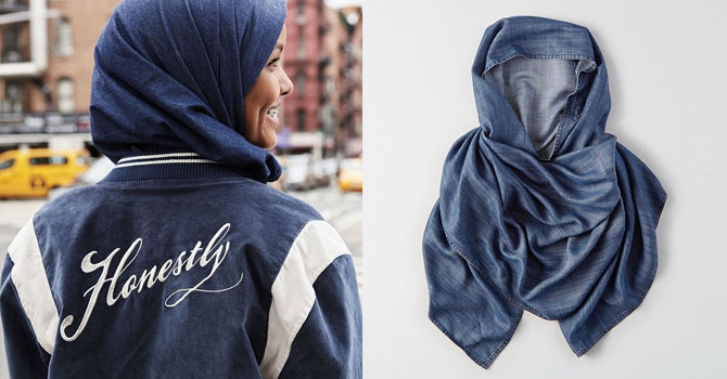 American Eagle تكشف عن حجابها الدنيم للمرة الأولي