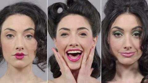 فيديو: صيحات المكياج والشعر على مدار 100 عام