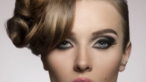 تسريحة شعر ريترو مرتفعة 2015