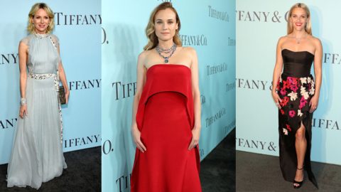 الفساتين الطويلة خيار النجمات بحفل تيفاني أند كو
