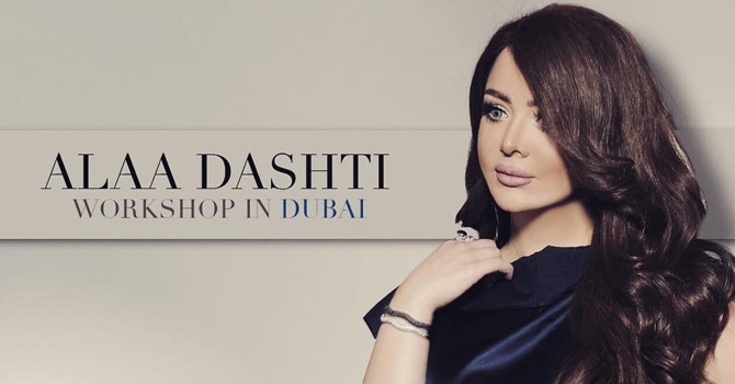 ورشة مكياج ألاء دشتي الاحترافية في استضافة برج الخليفة