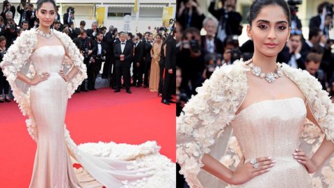 إطلالة سونام كابور الملكية تتوجها الزهور كان 2016