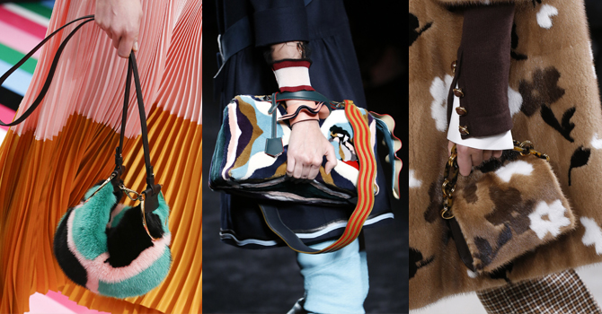 صيحة الحقيبة الفرو لإطلالة شتوية دافئة في 2017