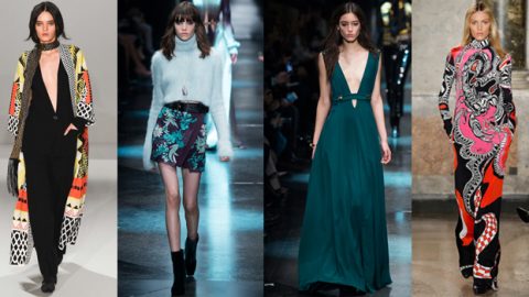 صيحات فتحات الصدر شتاء 2015 بين الجراءة والأحتشام